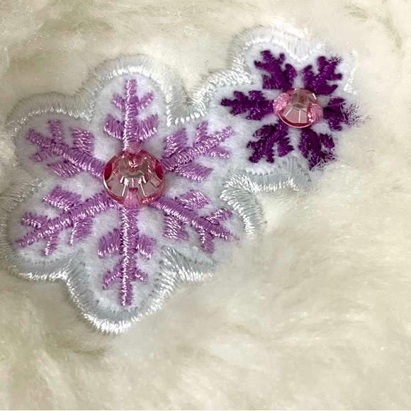 Girls faux fur DISNEY Frozen coat size 7/8, white - Picture 3 of 11